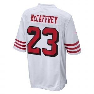 Men's Nike Christian McCaffrey White San Francisco 49ers Game Jersey