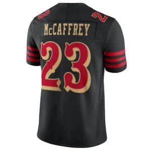 Men's Christian McCaffrey San Francisco Jersey Black 2025 Rivalries Collection