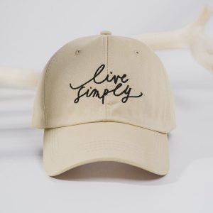Live Simpley Baseball Embroidered Cap