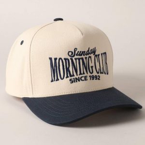 Morning Club Baseball Embroidered Cap