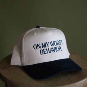 My Worst Behavior Baseball Embroidered Cap