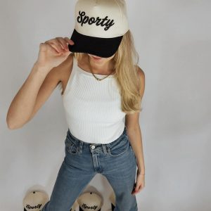 Sporty Baseball Embroidered Cap