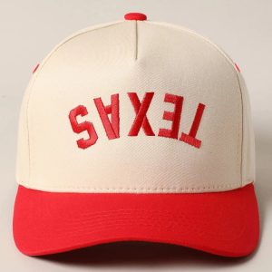 Texas Up Side Down Baseball Embroidered Cap