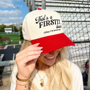 That's a Firstttt Down Vintage Trucker Hat Baseball Embroidered