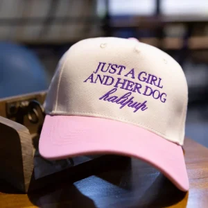 Just A Girl Embroidered Trucker Hat