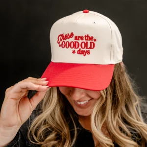 Puff Embroidered Trucker Hat - These Are The Good Old Days  Hats for Moms  Gift for Mom  Mom Life  Mother's Day Gift  Mom Accessories