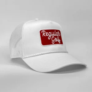 Regular Golf White Trucker Hat – Embroidered - Happy Gilmore Baseball Embroidered Cap