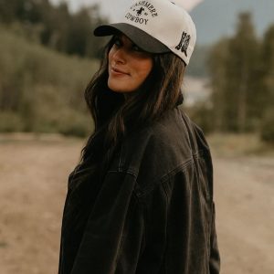 Cash Mere Cowboy Baseball Embroidered Cap