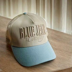 Blue Jean Baseball Embroidered Cap