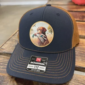 Full Color Logo Patch Hat, Custom Leather Patch, Business Merch Hunting